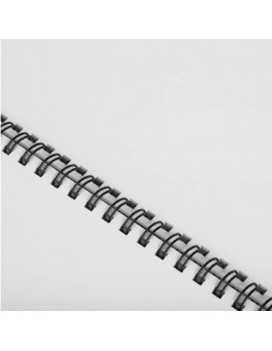 Dorsi metallici FELLOWES nero 10 mm - - capacità 61-80 fogli conf.100 - 53265