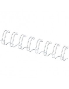 Dorsi metallici FELLOWES 14 mm bianco - - capacità 101-130 fogli conf.100 - 53274
