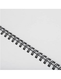 Dorsi metallici FELLOWES 34 anelli 14 mm nero - capacità 101-130 fogli Conf. 100 pezzi - 53277