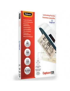 Pouches per plastificatrici Fellowes ImageLast Capture125 finitura lucida - 2x125 µm - A3 - Conf. 100 pezzi  5307506