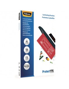 Pouches per plastificatrici Fellowes Standard Protect175 finitura lucida - 2x175 µm - A3 - Conf. 100 pezzi 5308803