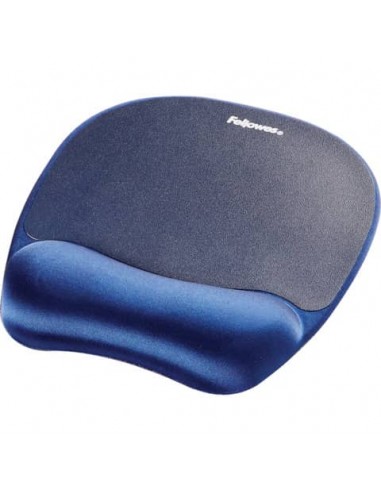Tappetino mouse con poggiapolsi FELLOWES Memory Foam - Zaffiro blu 27