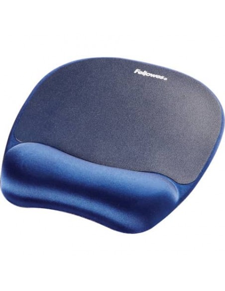 Tappetino mouse con poggiapolsi FELLOWES Memory Foam - Zaffiro blu 27