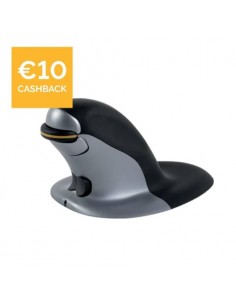 Mouse verticale FELLOWES Penguin® Wireless nero/argento piccolo 9894901