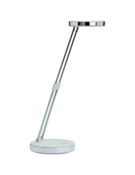 Lampada da scrivania a LED MAULpuck acciaio bianco Z800021