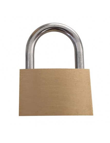 Lucchetto in acciaio con chiave in ottone Viso 25x40x9 mm oro CAD401SB