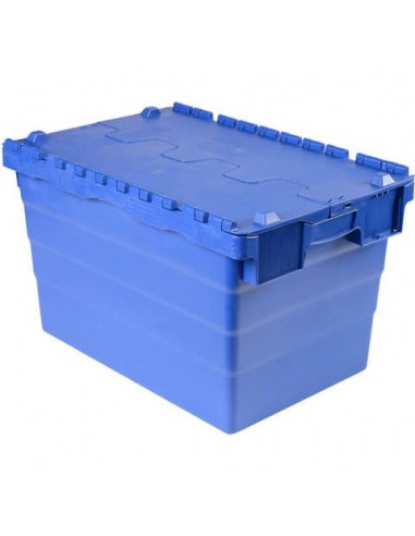 Cassa impilabile in PPL 50 L Viso 600x400x365 mm blu - 64 L DSW5539