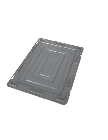 Coperchio per cassa di movimentazione in PPL  Viso 30x40 cm grigio E4301/21