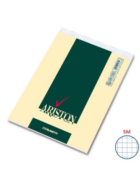 Blocco con punto metallico Blasetti Ariston 70 ff quadretti 5M A5 15x21 cm 1066