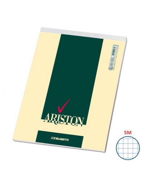 Blocchi con punto metallico Blasetti Ariston - 70 ff 60 g/m² A4 - quad. 5 mm 1069