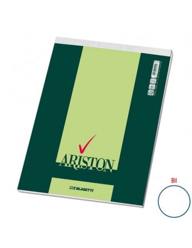 Blocco con punto metallico Blasetti Ariston - 70 ff 60 g/m² A4 - fogli bianchi - 1071