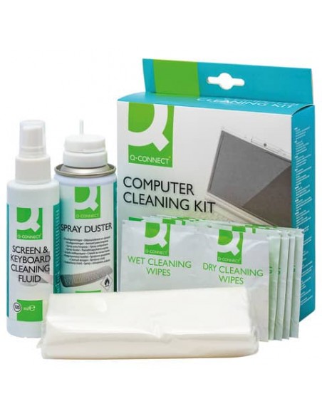 Kit pulizia pc Q-Connect aria compressa