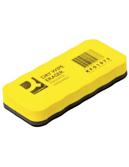 Cancellino magnetico per lavagne bianche Q-Connect nero 12x3x5 cm KF01973