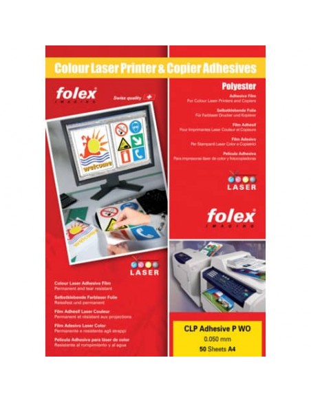 Film adesivo per stampanti laser e copiatrici Folex CLP Adhesive P WO 0