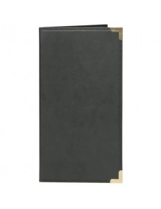 Portaconto Securit® Classic in similpelle 12x23 cm nero MC-CRBP-BL