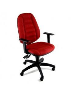 Sedia operativa girevole Unisit Cerere CRSYM  Eco Smart - rivestimento ignifugo rosso - CRSYM/IR