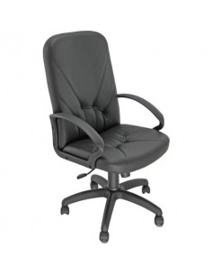 Poltrona direzionale girevole Unisit Dante DNP Eco Smart - rivestimento ecopelle nero - DNP/KN