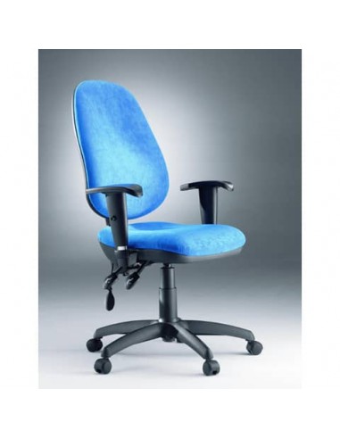 Sedia operativa girevole Unisit Oberon OBOB - rivestimento Eco blu OBOB/EB