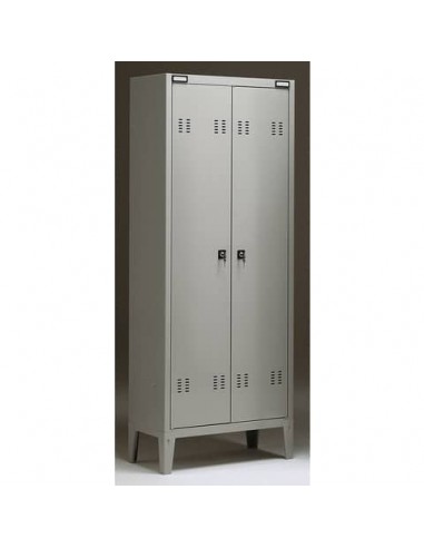 Spogliatoio Tecnical 2 a 2 posti acciaio 7/10 monoblocco 70x35x180 cm B2