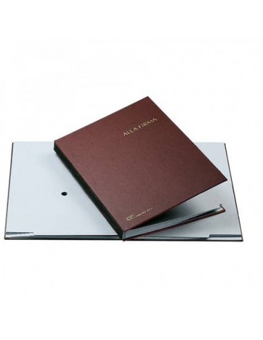 Libro firma Fraschini in carta-cartoncino con 14 scomparti 24x34 cm rosso - 614-A-DR