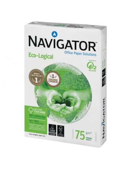 Carta per fotocopie A4 Navigator Ecological 75 g/m² Risma da 500 fogli - NEC0750136