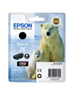 Cartuccia inkjet ink pigmentato Orso polare 26 Epson nero C13T26014012