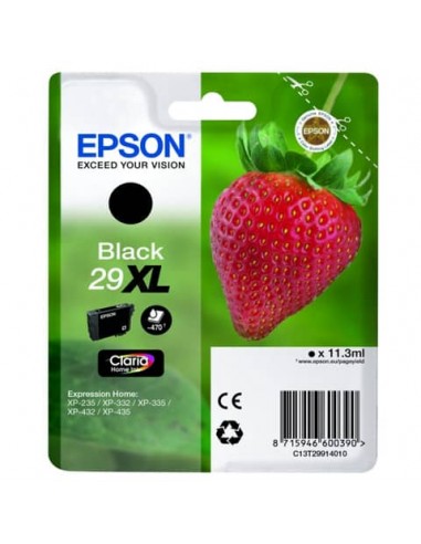 Cartuccia inkjet alta capacità ink pigmentato Fragola T29XL Epson nero C13T29914012