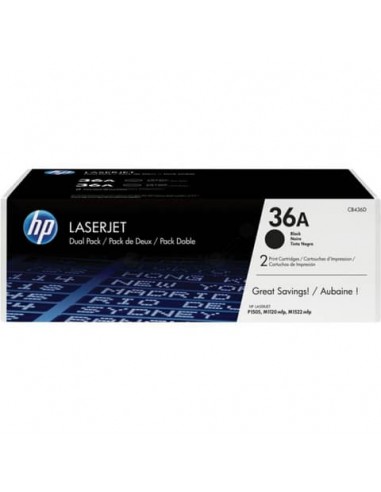 Toner 36A HP nero  Conf. 2 - CB436AD