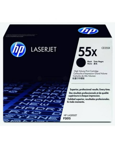 Toner alta capacità 55X HP nero  CE255X