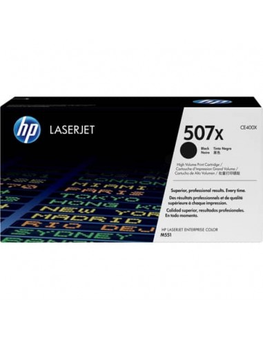 Toner alta capacità 507X HP nero  CE400X