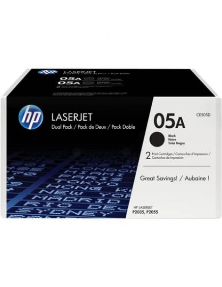 Toner 05A HP nero  Conf. 2 - CE505D