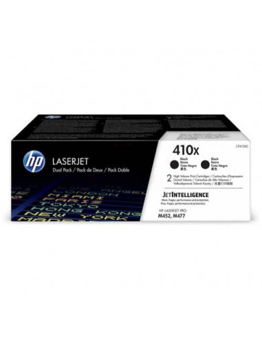 Toner alta capacità 410X HP nero  Conf. 2 - CF410XD