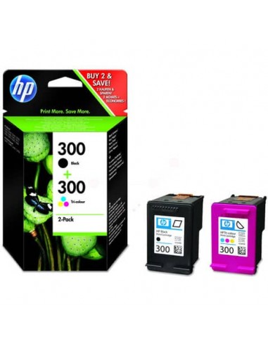 Cartucce inkjet blister 300 HP nero nero +tricromia Conf. 2 - CN637EE