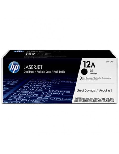 Toner 12A HP nero  Conf. 2 - Q2612AD