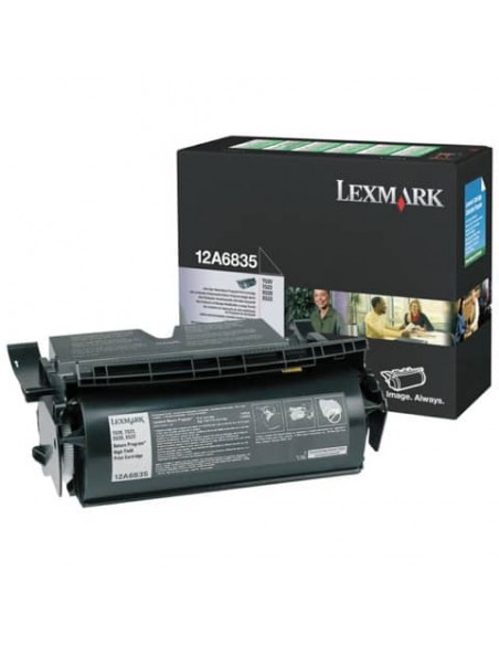Toner alta resa return program Lexmark nero 12A6835
