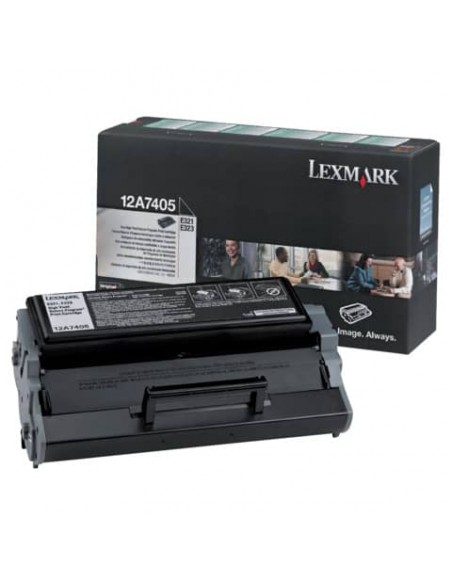 Toner alta resa return program Lexmark nero 12A7405