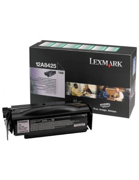 Toner alta resa return program Lexmark nero 12A8425