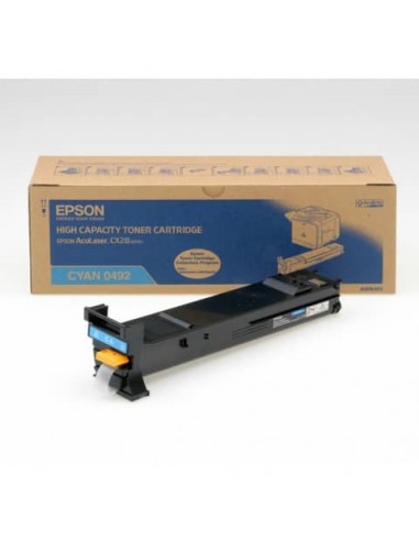 Toner alta capacità 0492 Epson ciano  C13S050492