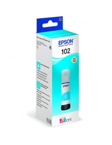 Serbatoio inchiostro 102 Epson ciano  C13T03R240
