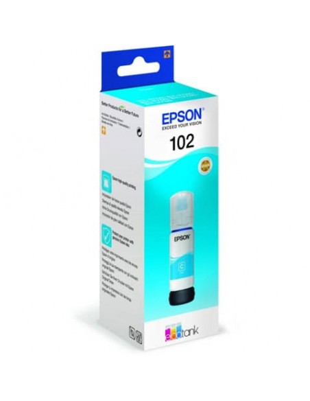 Serbatoio inchiostro 102 Epson ciano  C13T03R240