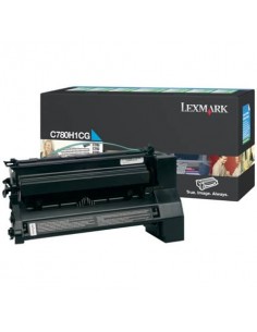 Toner alta resa return program Lexmark ciano C780H1CG