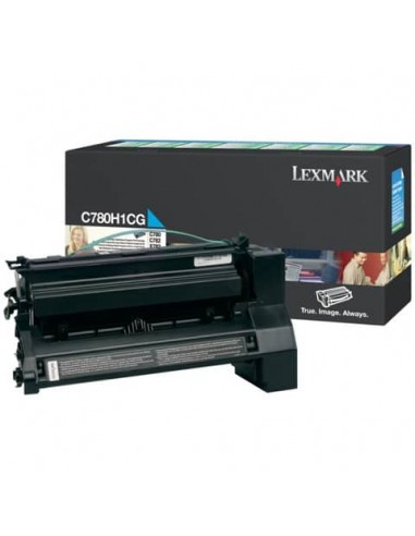 Toner alta resa return program Lexmark ciano C780H1CG