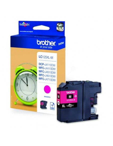 Cartuccia inkjet alta resa LC-125 Brother magenta LC-125XLM