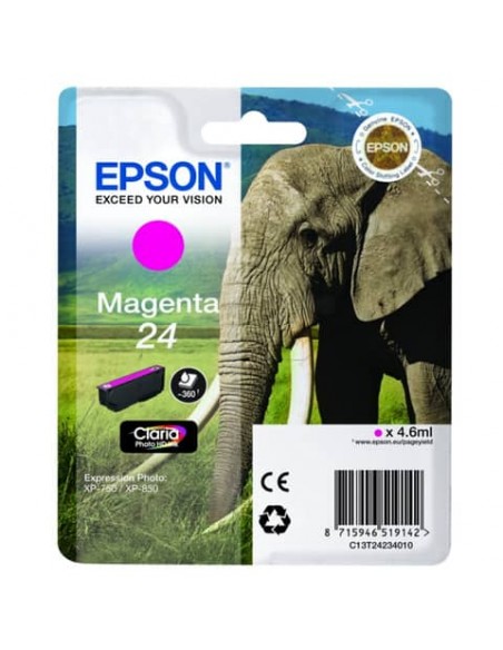 Cartuccia inkjet Elefante 24 Epson magenta C13T24234012