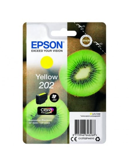 Cartuccia inkjet Kiwi 202 Epson giallo  C13T02F44010