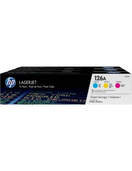 Toner 126A HP ciano+magenta+giallo  Conf. 3 - CF341A