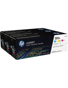Toner 305A HP ciano+magenta+giallo  Conf. 3 - CF370AM