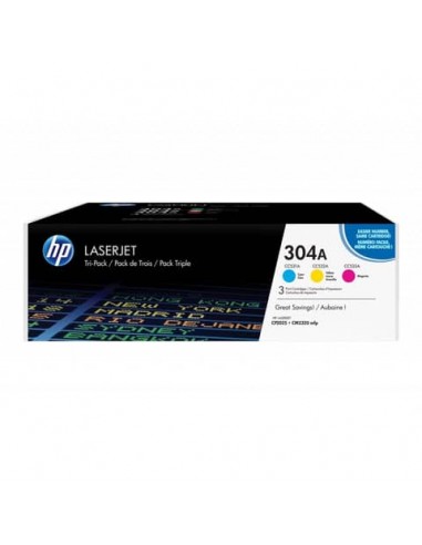 Toner 304A HP ciano+magenta+giallo  Conf. 3 - CF372AM