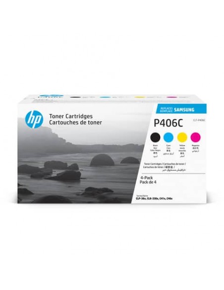 Toner CLT-P406C Samsung nero+ciano+magenta+giallo Conf. 4 - SU375A
