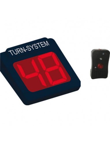 Display eliminacode LED a 2 cifre PRINTEX  + radiocomando nero TR/DIS/2 LED K